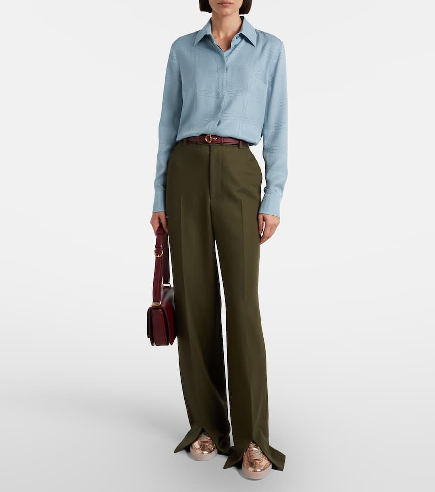 Gucci G75 Metallic Leather Sneakers In Pink