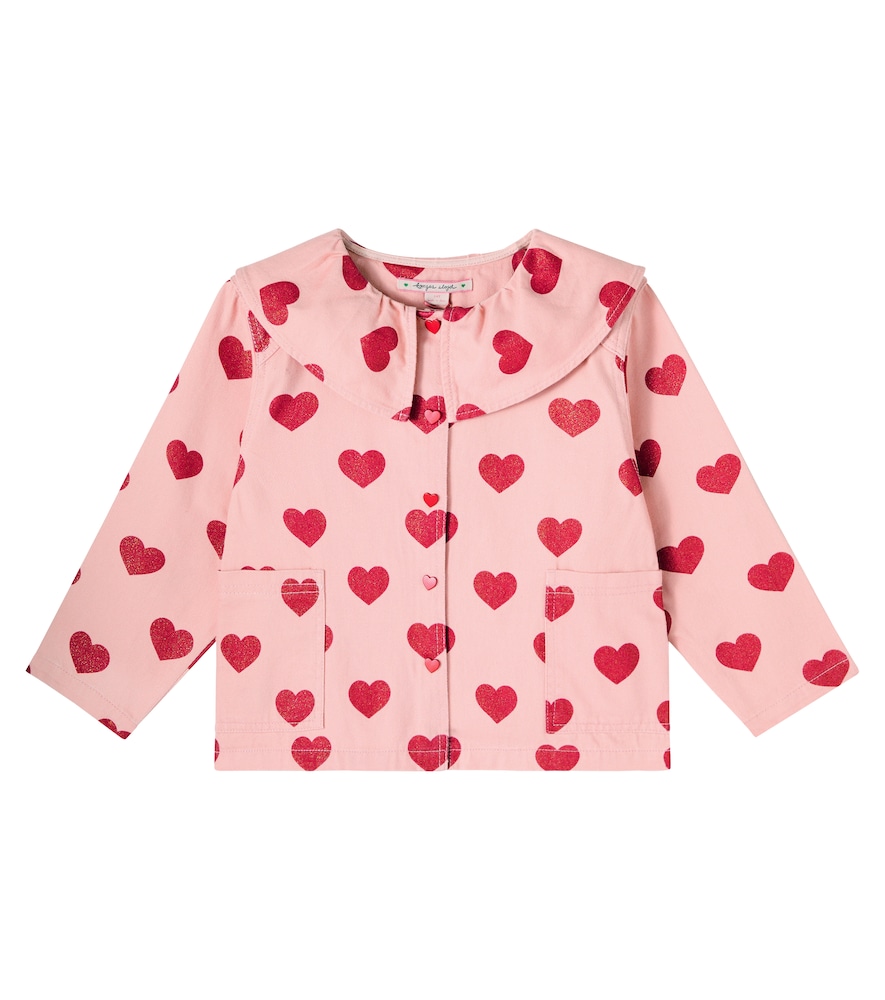 Konges Slojd Pink Magot Printed Denim Jacket Y 9/10 - Mytheresa