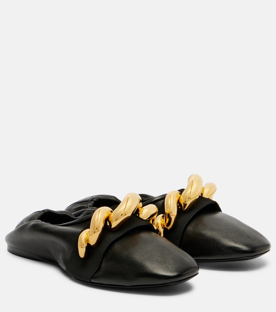 Alaia Alaïa Jewel embellished leather ballet flats