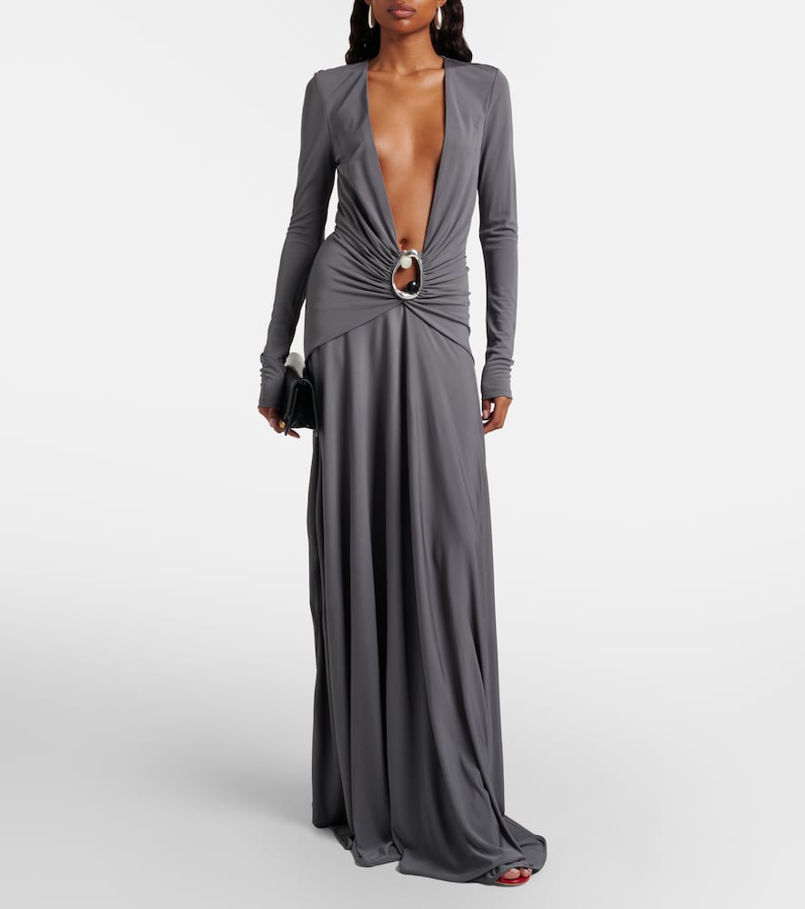 Christopher Esber Orica embellished jersey maxi dress