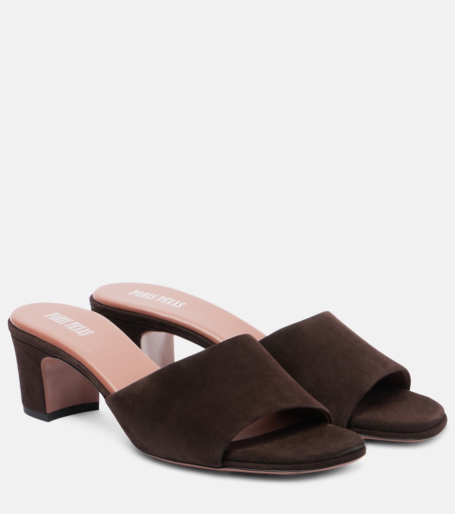 Paris Texas Women's Brown Ava Suede Mules UK Size 3.5 - Mytheresa
