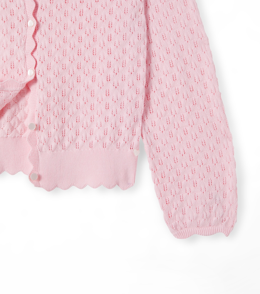  Tartine Et Chocolat Tartine Et Chocolat Cardigan Aus Pointelle-strick 