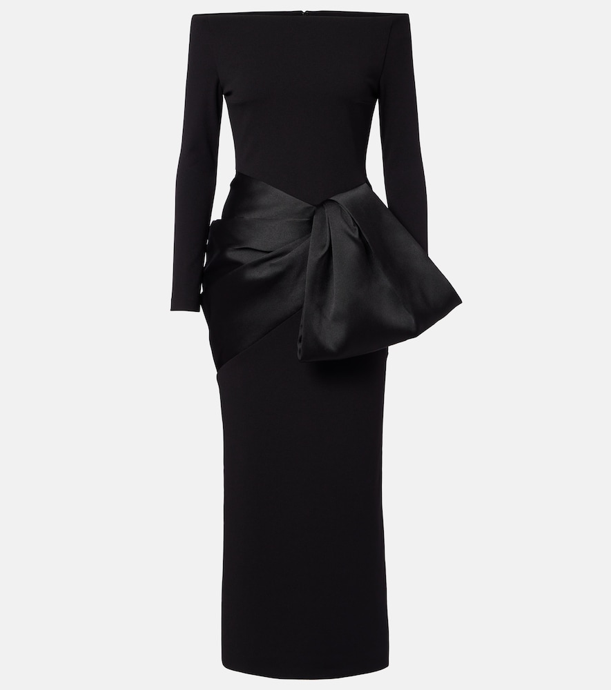 Solace London Rhianne satin-trimmed cocktail dress