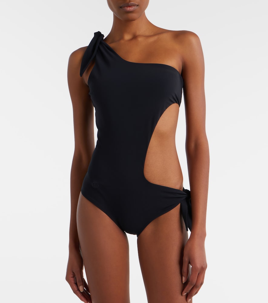 Gucci Bow-detail cutout swimsuit