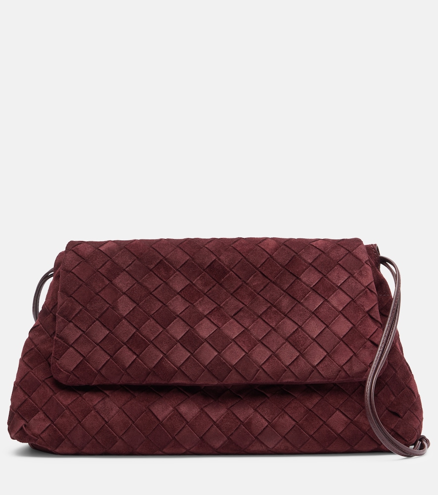 Bottega Veneta Giorno Intrecciato suede shoulder bag