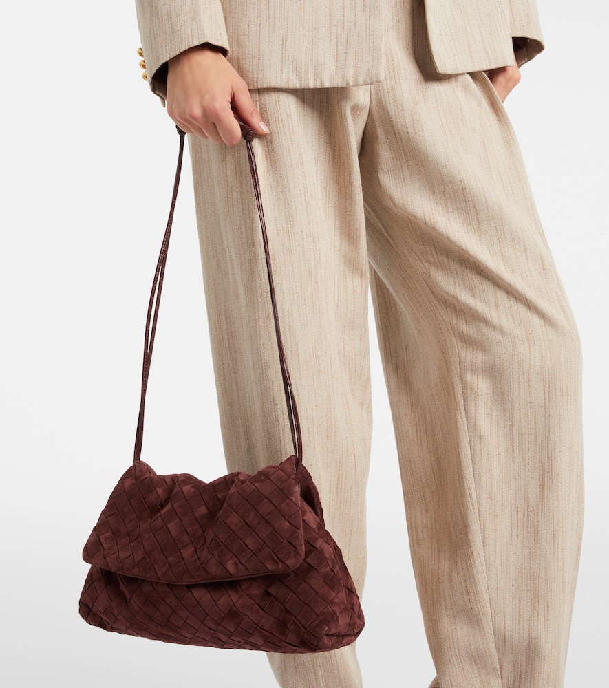 Bottega Veneta Giorno Intrecciato suede shoulder bag
