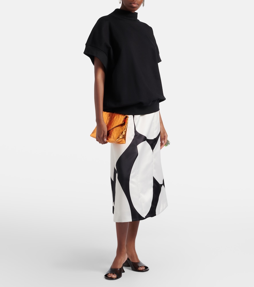 Dries Van Noten Printed midi skirt