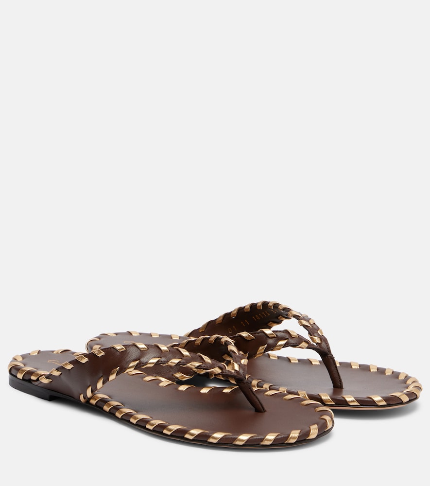 Gianvito Rossi Zaira leather thong sandals | Thumbnail 7