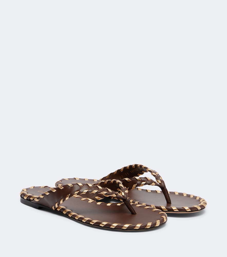 Zaira Leather Thong Sandals