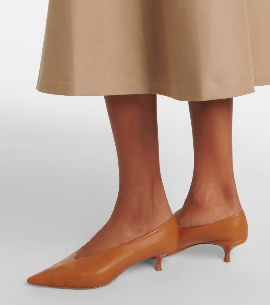 Le Monde Béryl Babouche leather pumps