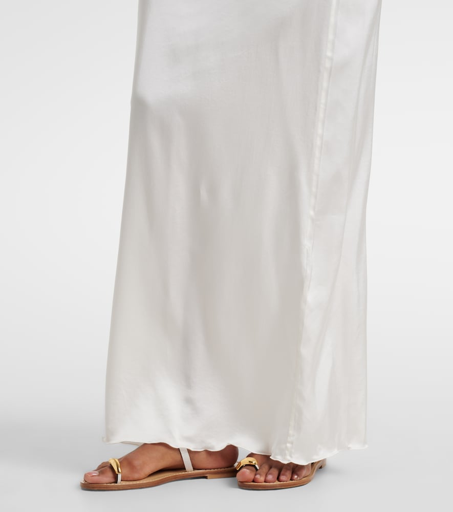  Oseree Oséree Bridal Maxikleid Aus Satin Mit Spitze 