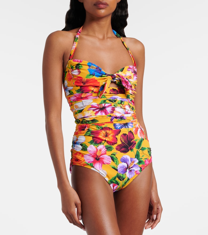 Dolce & Gabbana Floral cutout swimsuit