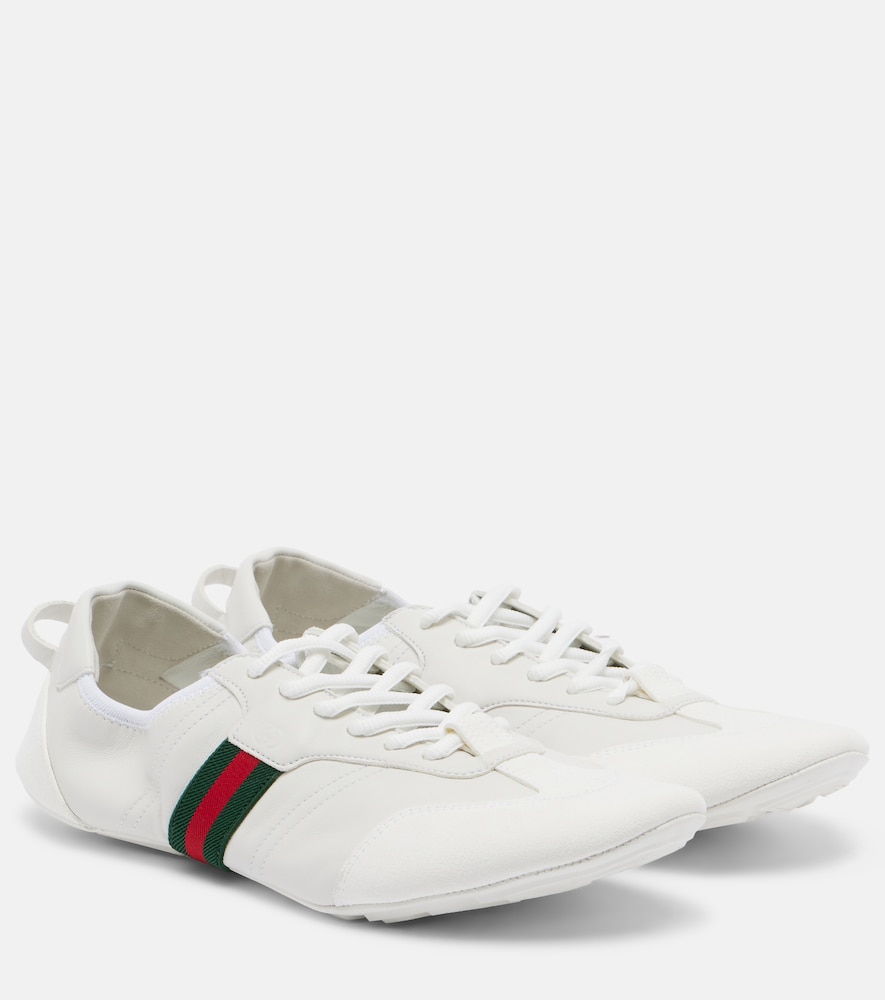 Sneakers Flex aus Leder und Veloursleder
