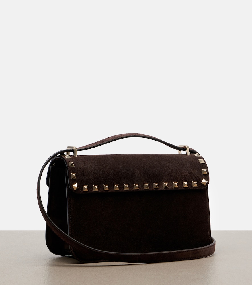  Valentino Garavani Valentino Garavani Rockstud Small Suede Crossbody Bag 
