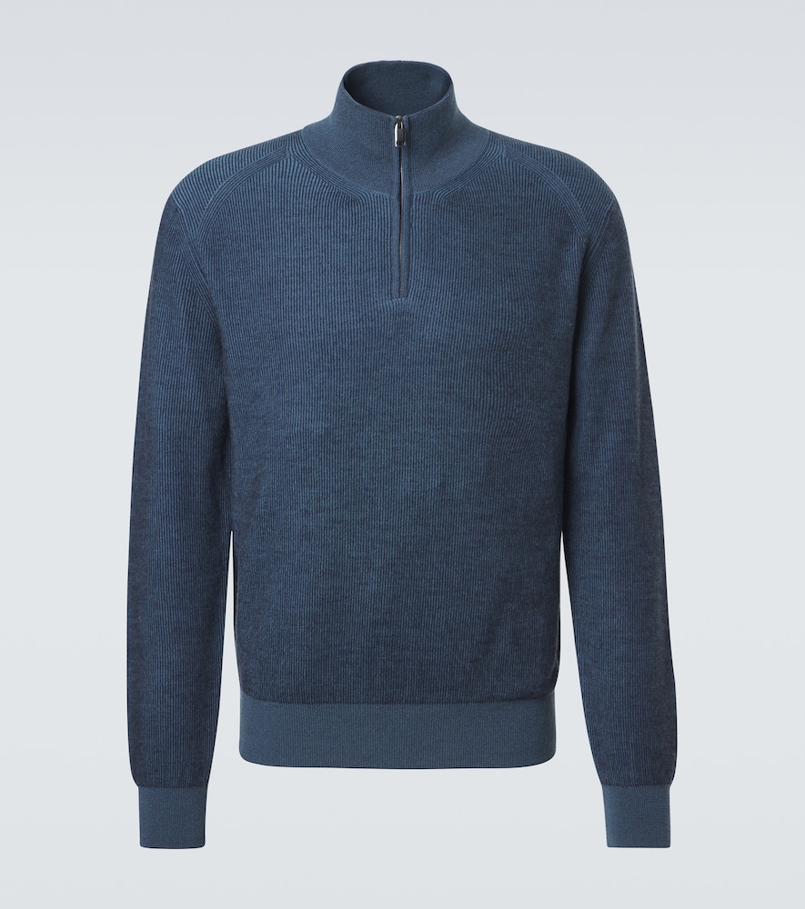 Brioni Pull zipp en cachemire et laine 1200 €
