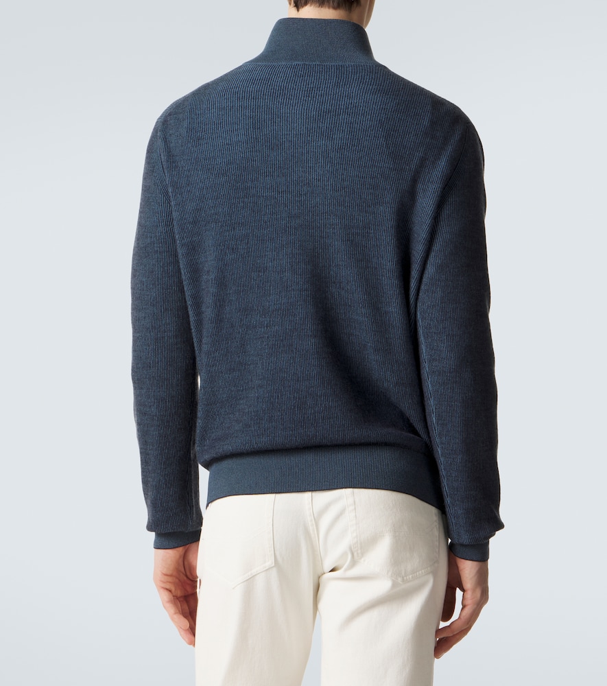 Cashmere And Wool Half-Zip Sweater