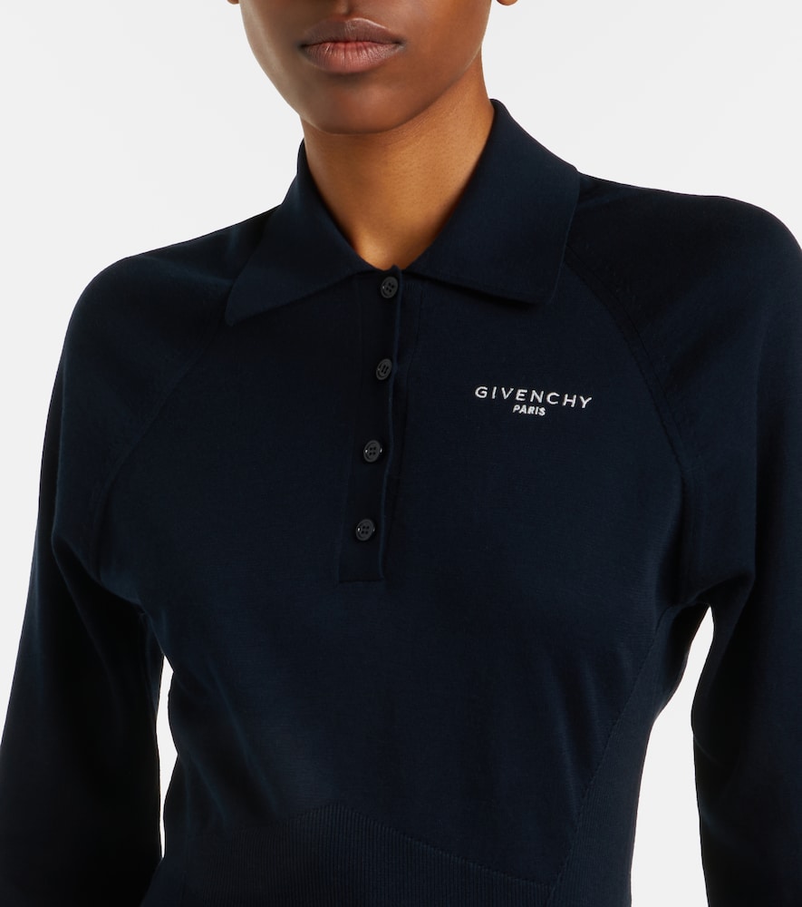 Cotton And Silk Polo Sweater