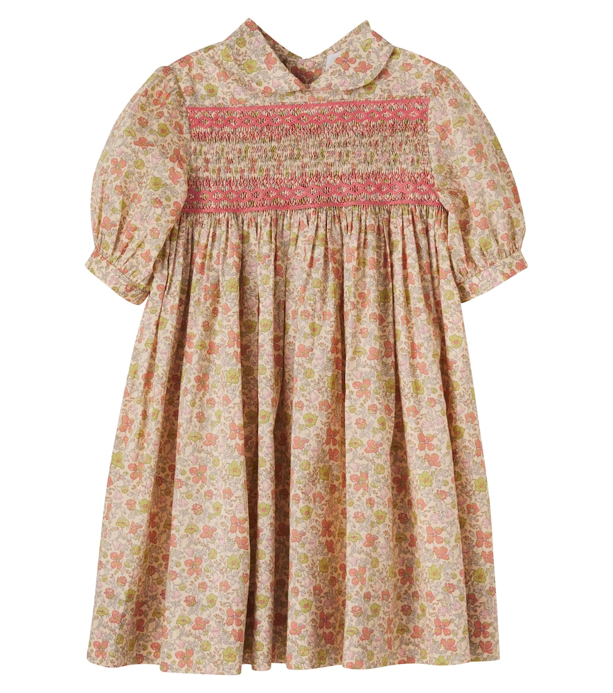 Bonpoint Multicoloured Melodia Smocked Floral Cotton Dress Y Size 12 - Mytheresa