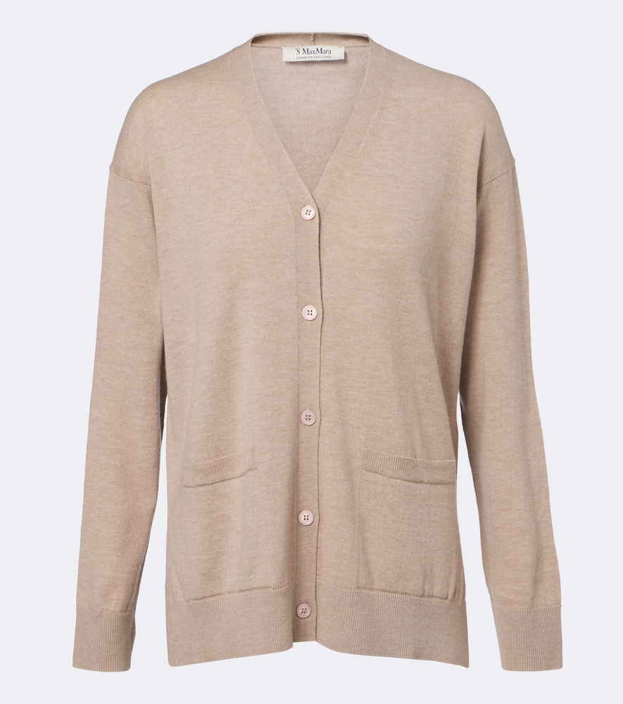 'S Max Mara Femme Beige Cardigan En Laine Fr Taille 36 - Mytheresa
