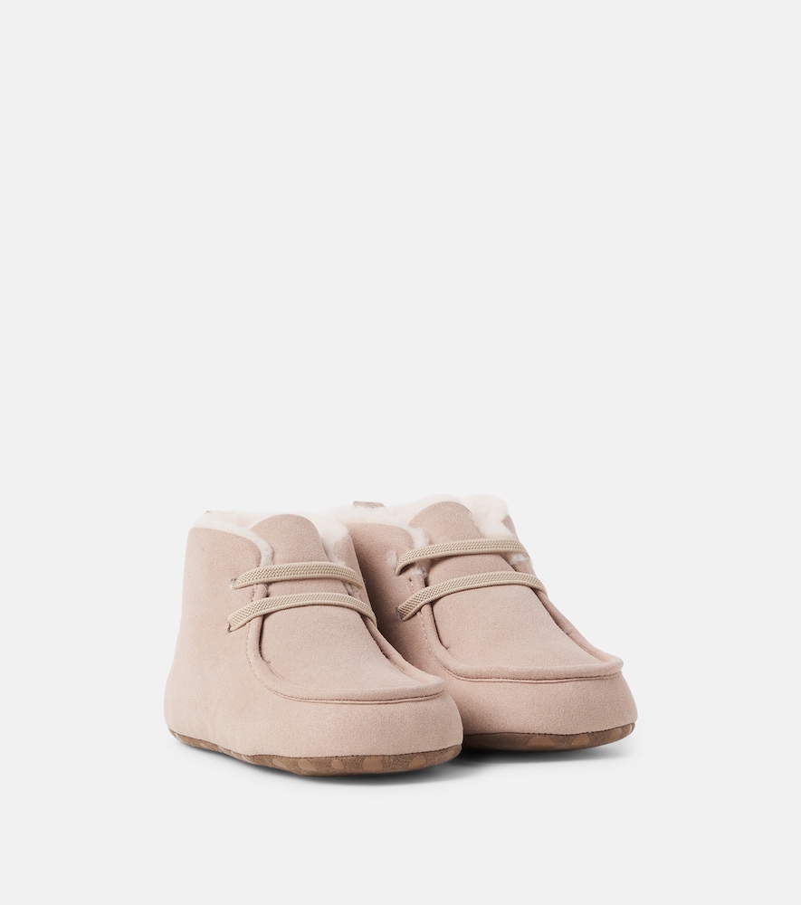 Wheat Kids' Baby Mae Booties In Portabella