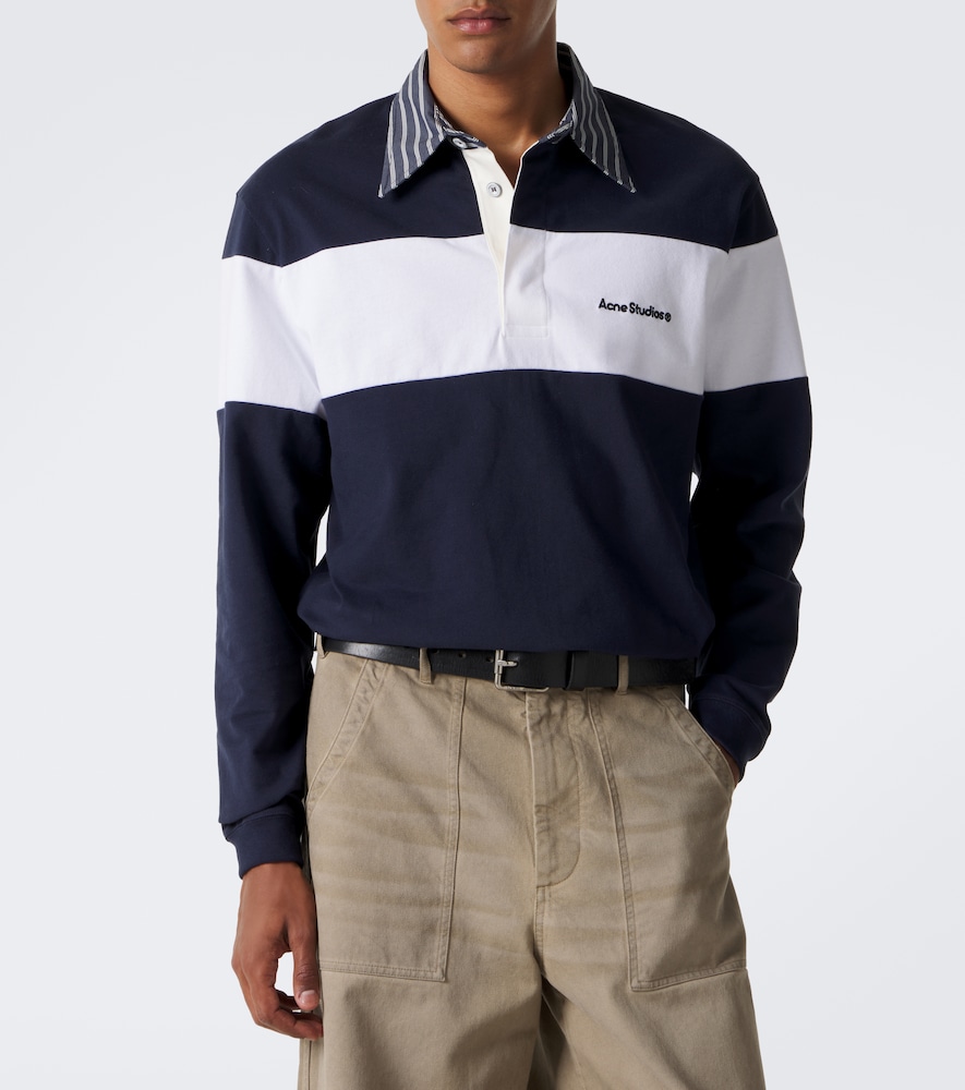 Cotton Jersey Polo Sweater