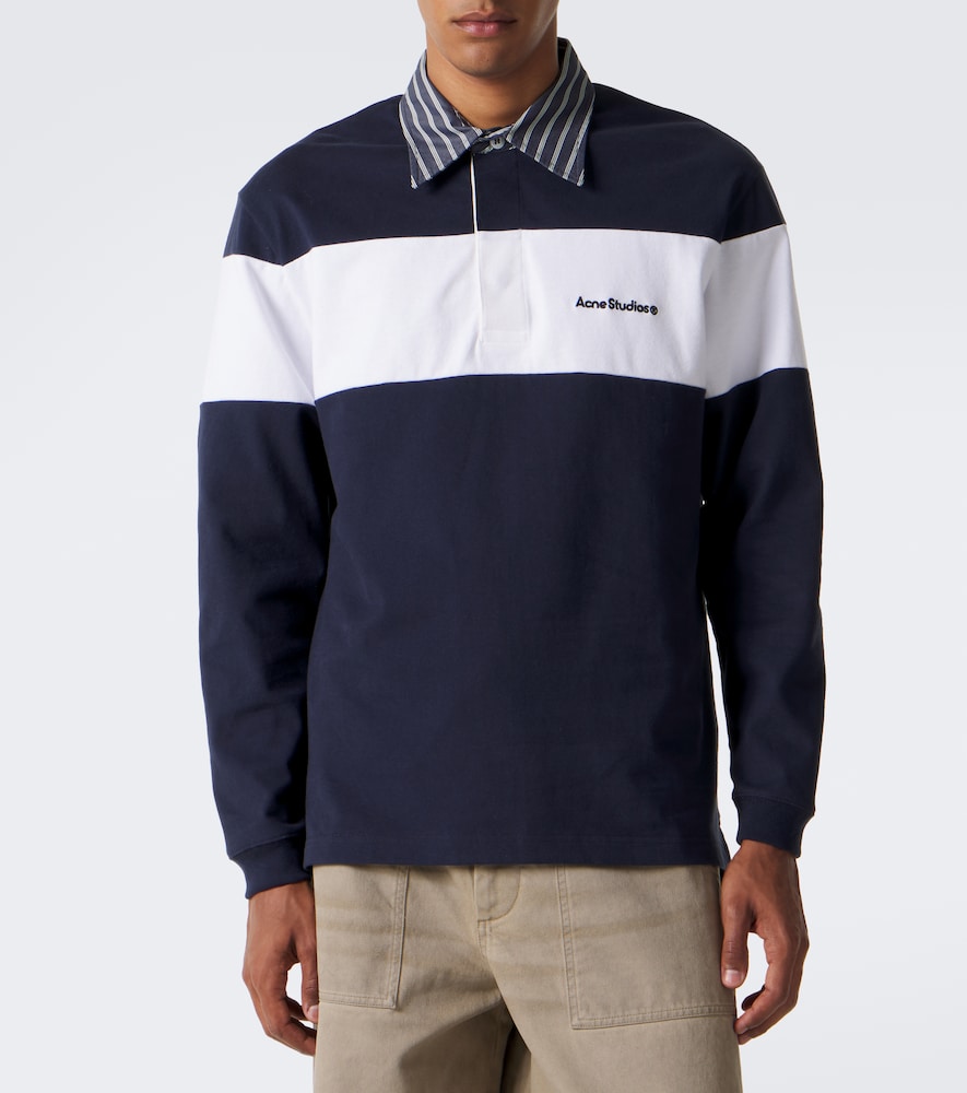 Cotton Jersey Polo Sweater