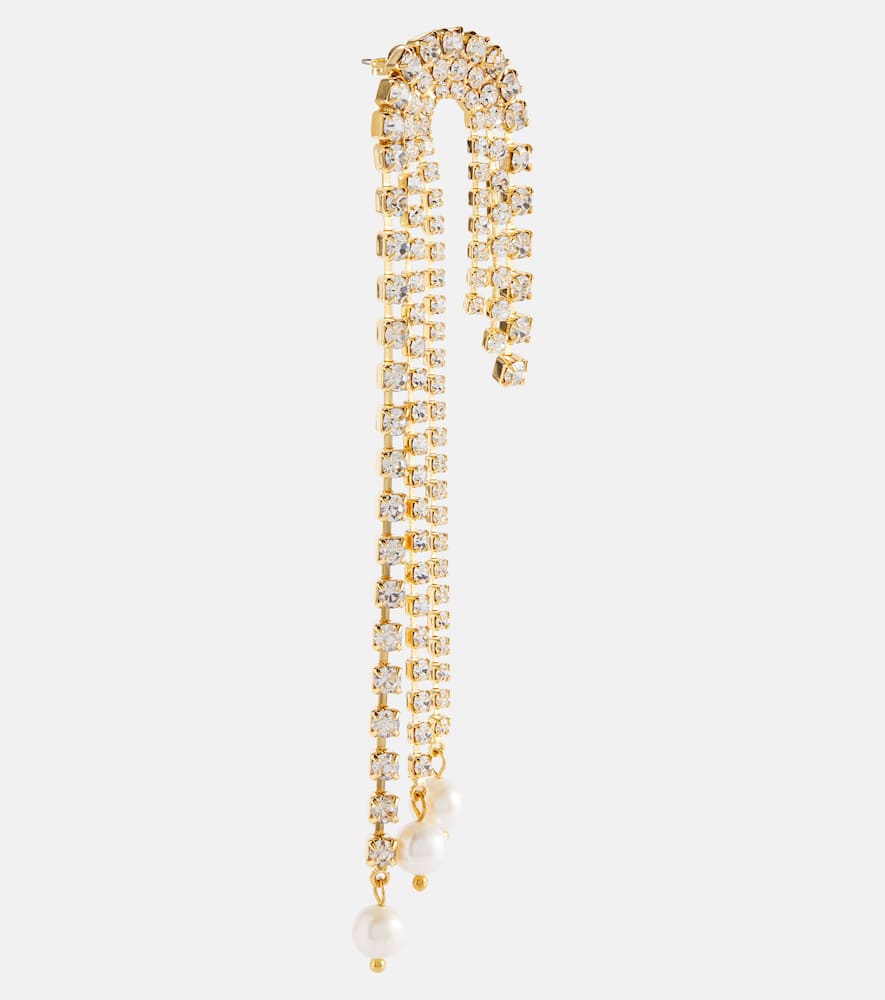 Shop Magda Butrym Crystal-embellished Earrings In Gold