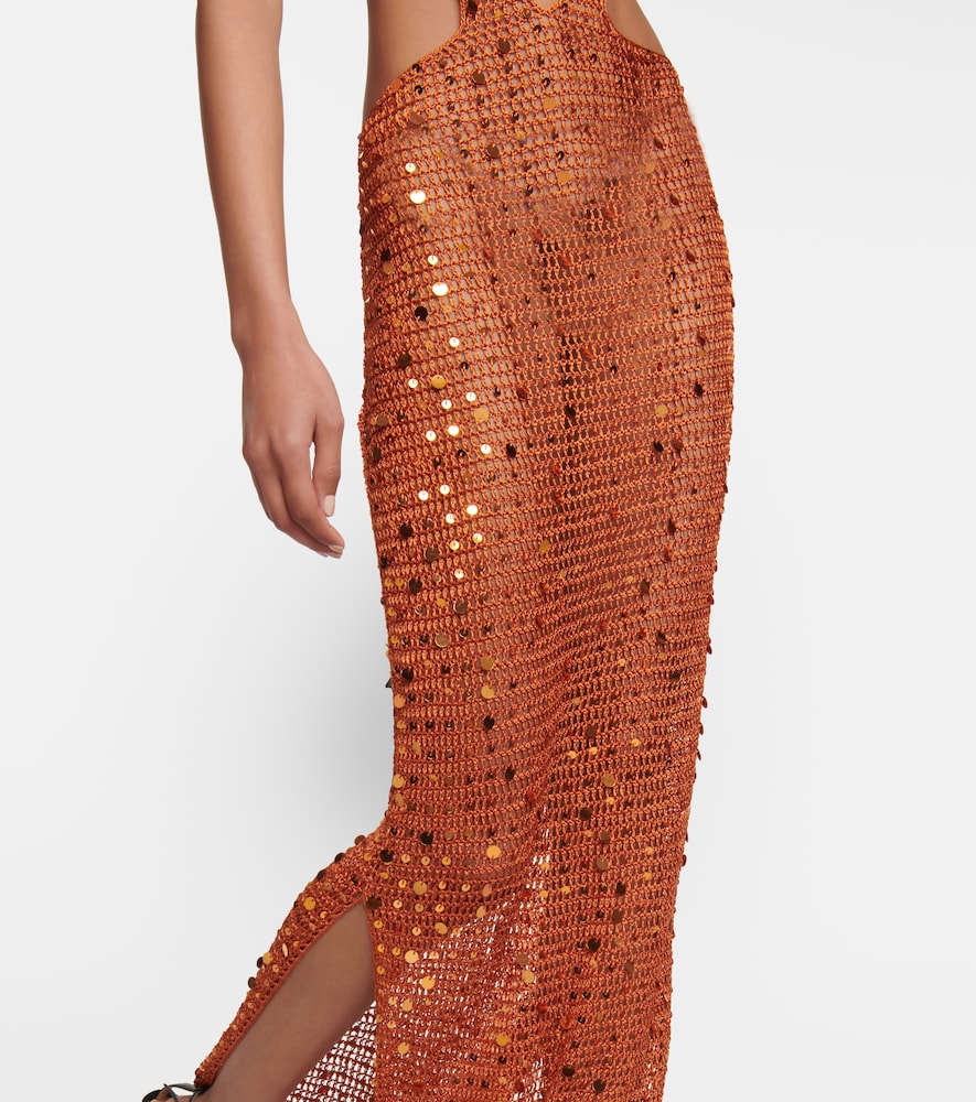  Aya Muse Aya Muse Maxikleid Morel Mit Pailletten 