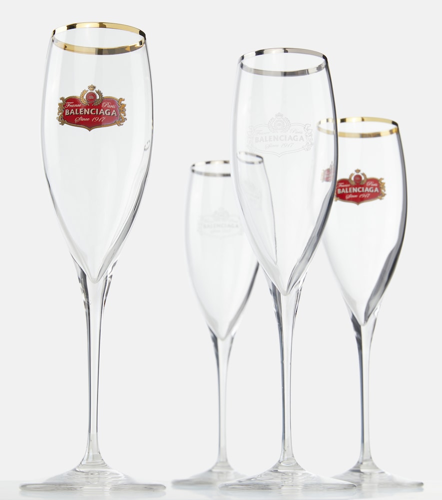  Balenciaga Balenciaga Set Aus Zwei Champagnerflöten 