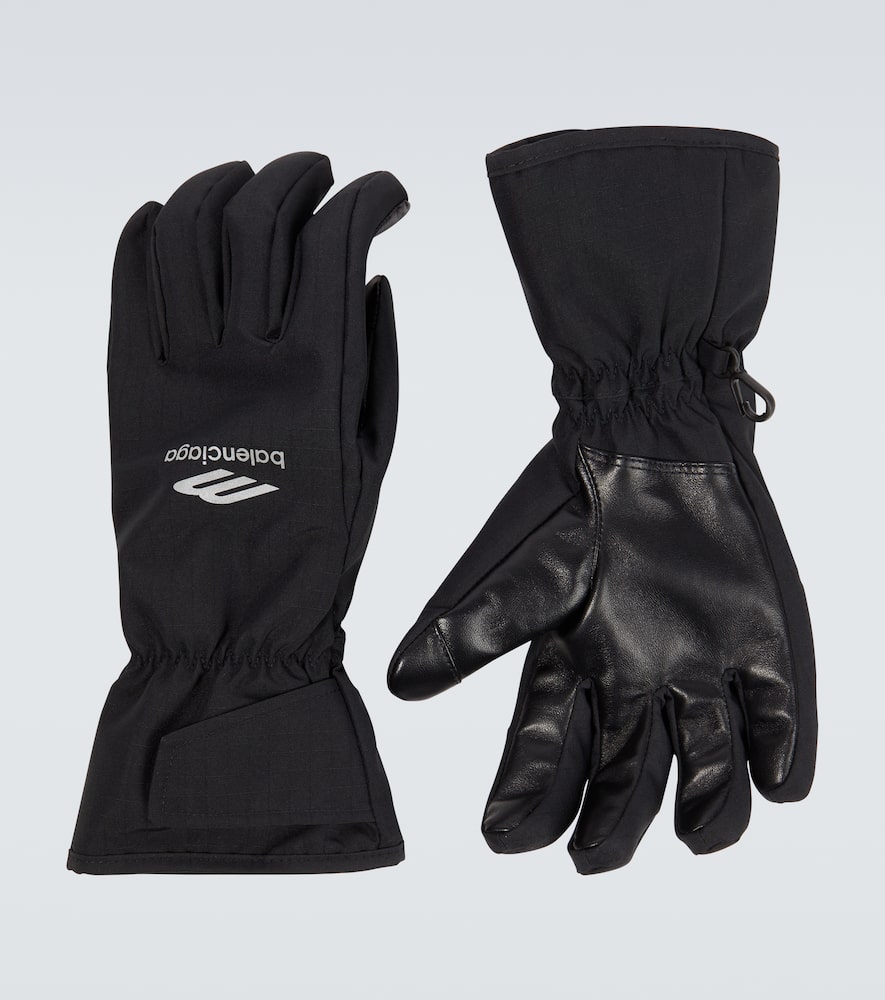 3B Sports Icon leather-trimmed ski gloves