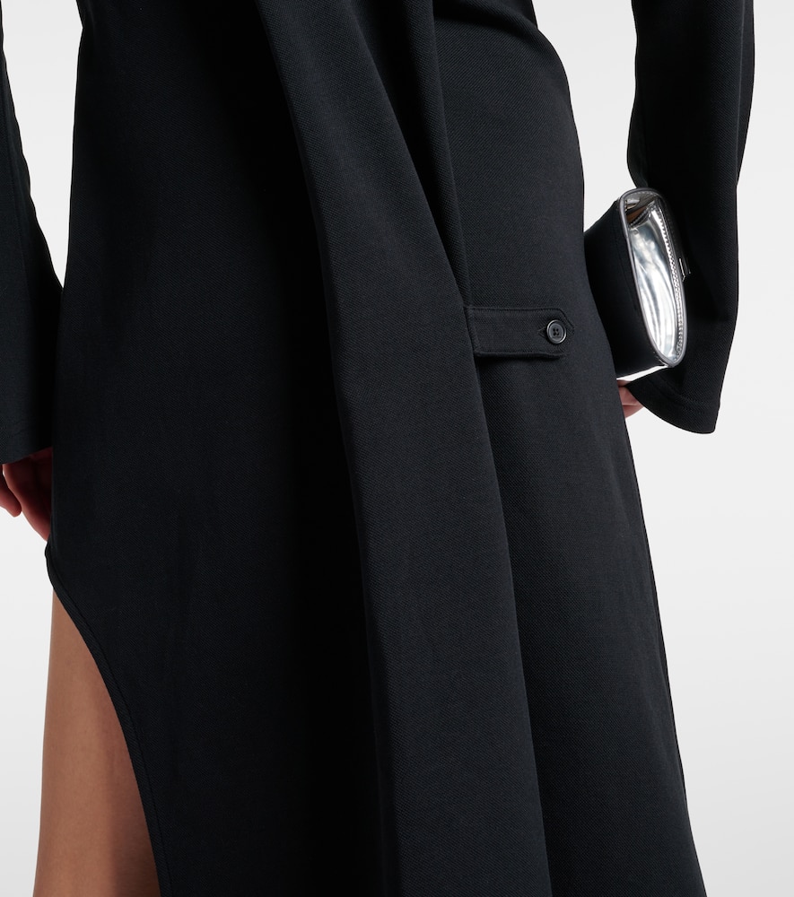 Courrèges Courreges Woman Midi Dress Black Size S Cotton, Polyamide In Black