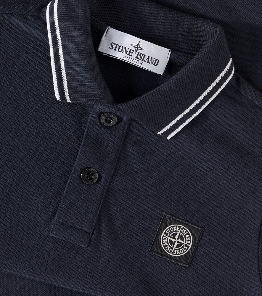  Stone Island Junior Stone Island Junior Cotton-blend Polo Shirt 