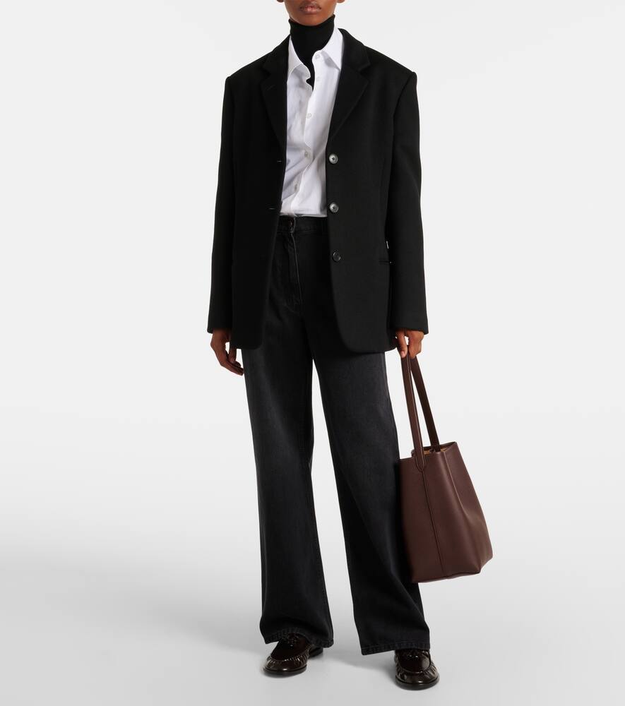 THE ROW PARK MEDIUM LEATHER TOTE BAG