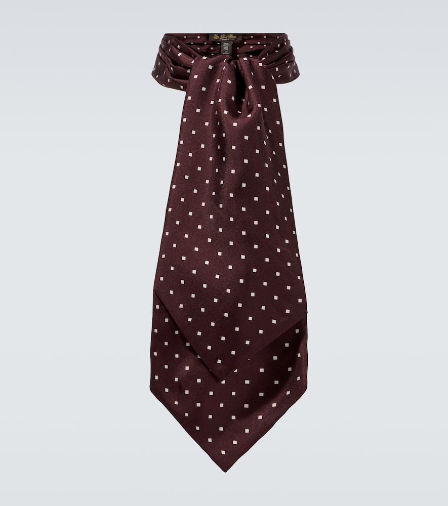 Loro Piana Printed silk tie