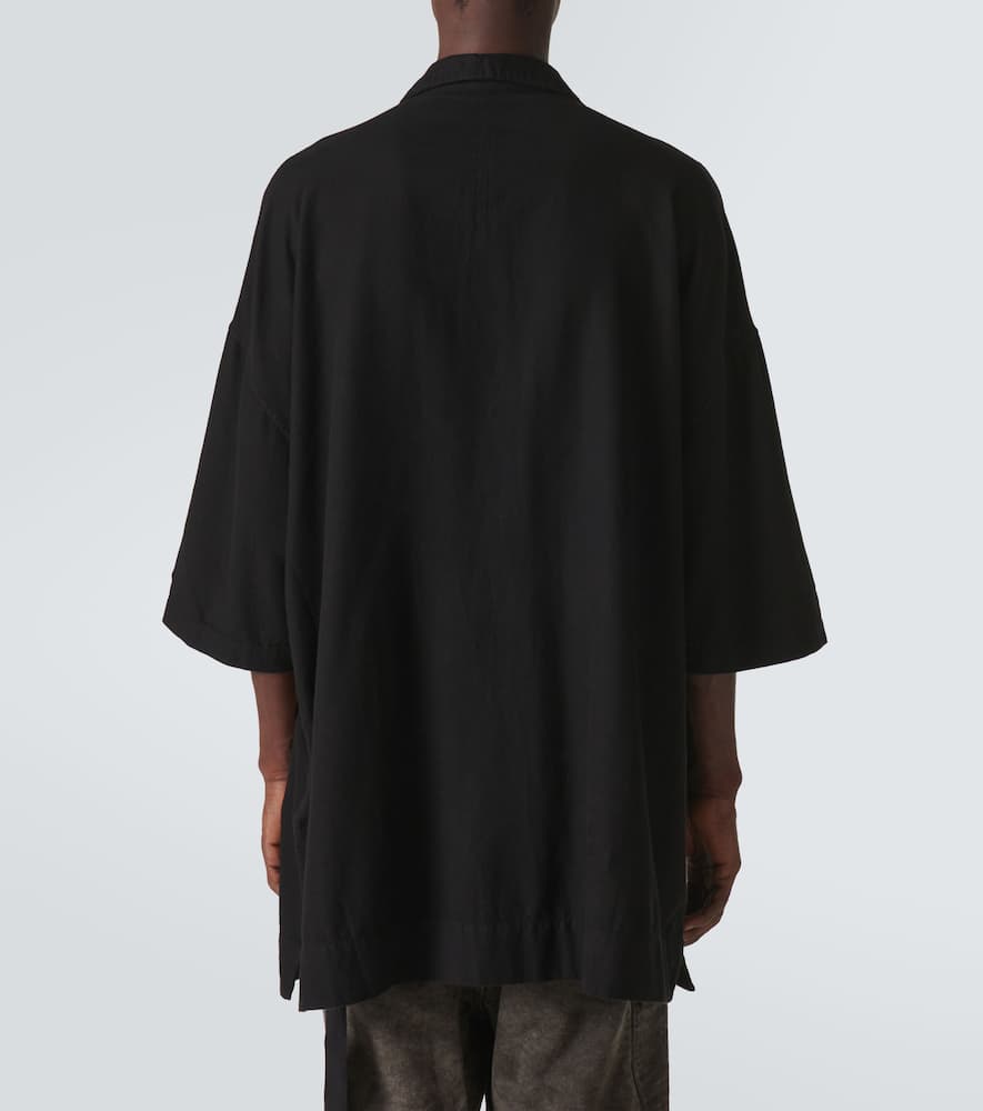 Rick Owens Drkshdw Magnum Tommy Oversized Cotton Shirt In Black