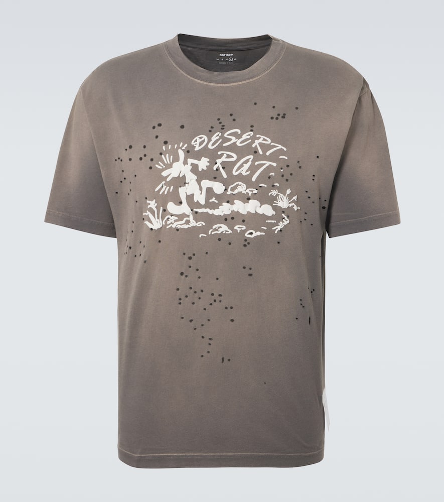 Satisfy MothTech logo cotton jersey T-shirt