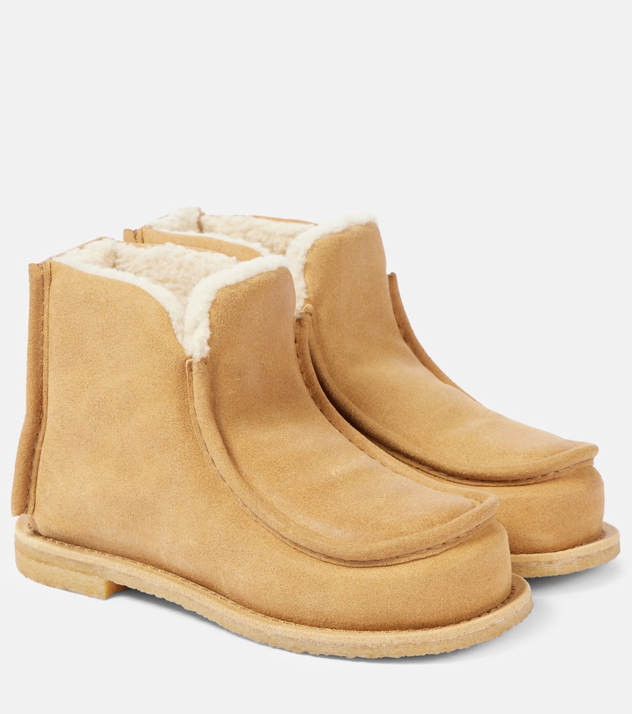 Suede ankle boots