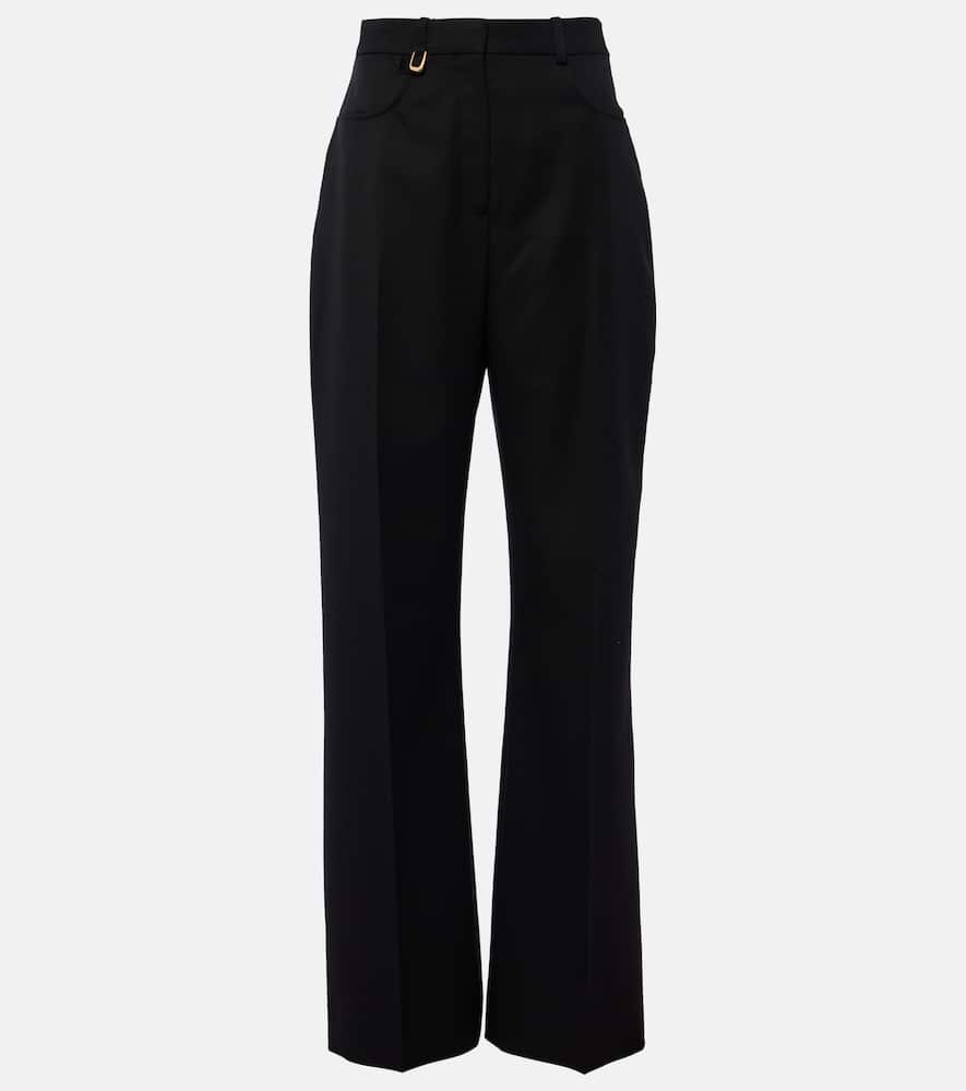 Le Pantalon Sauge wool flared pants