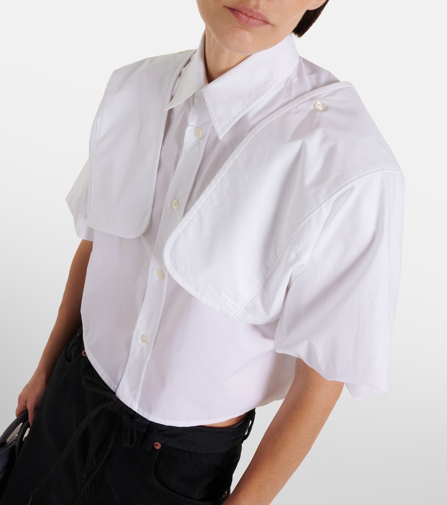  Mm6 Maison Margiela Mm6 Maison Margiela Cropped-top Aus Baumwolle 