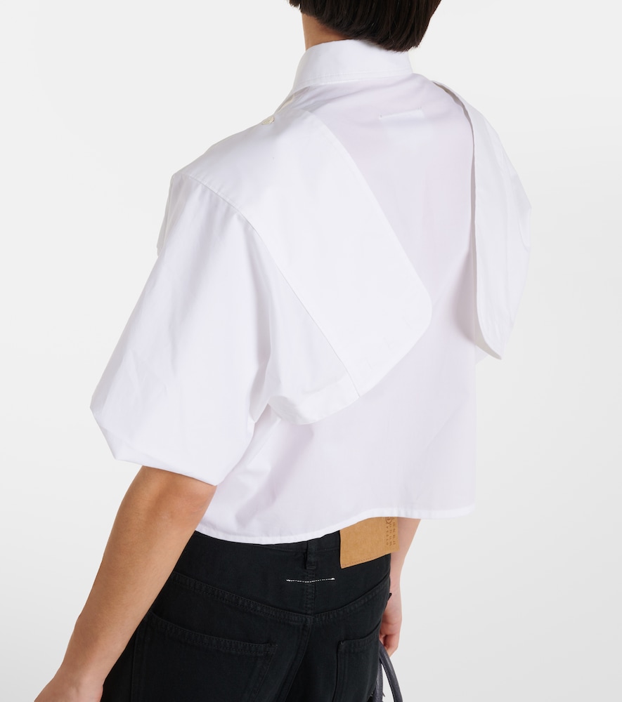  Mm6 Maison Margiela Mm6 Maison Margiela Cropped-top Aus Baumwolle 