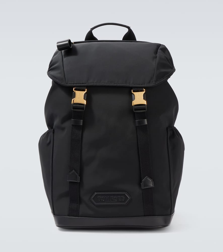 Tom Ford Leather-trimmed backpack