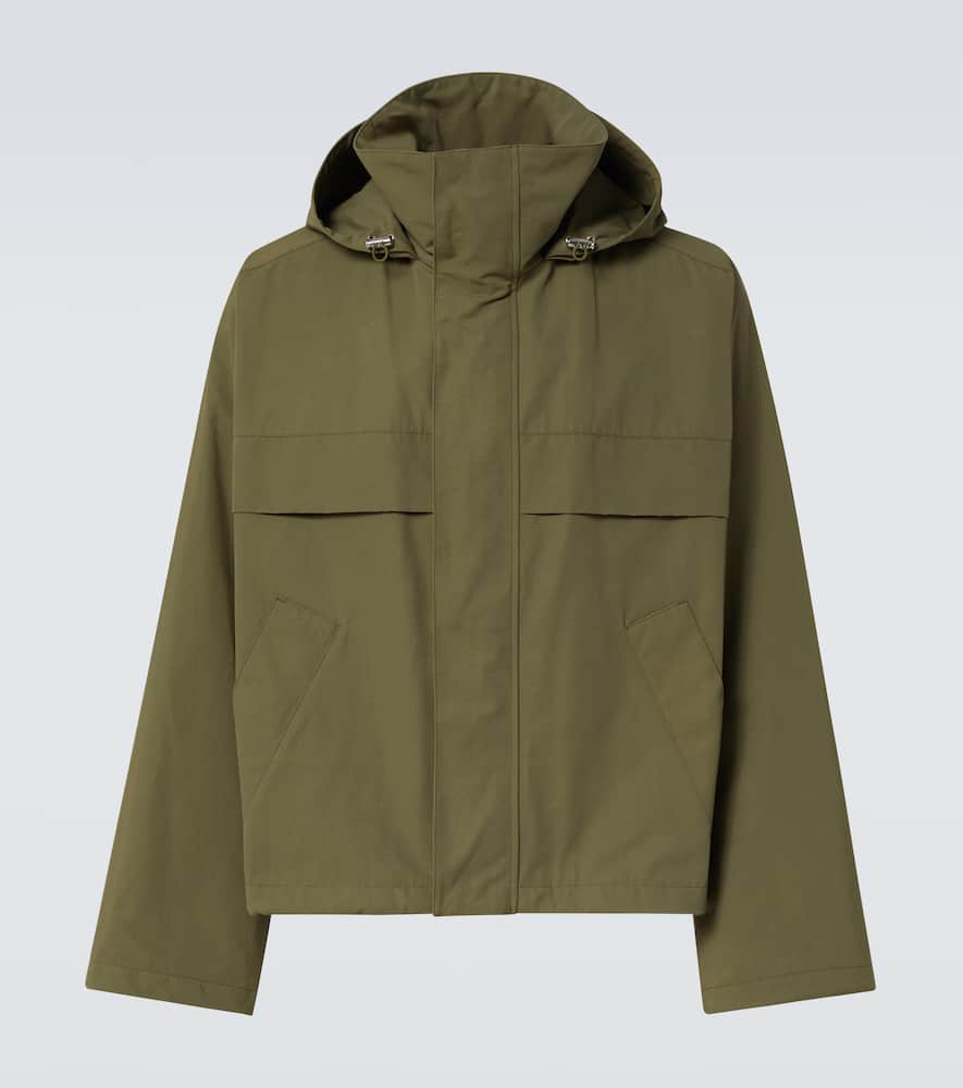 Bottega Veneta Technical Faille Blouson In Green