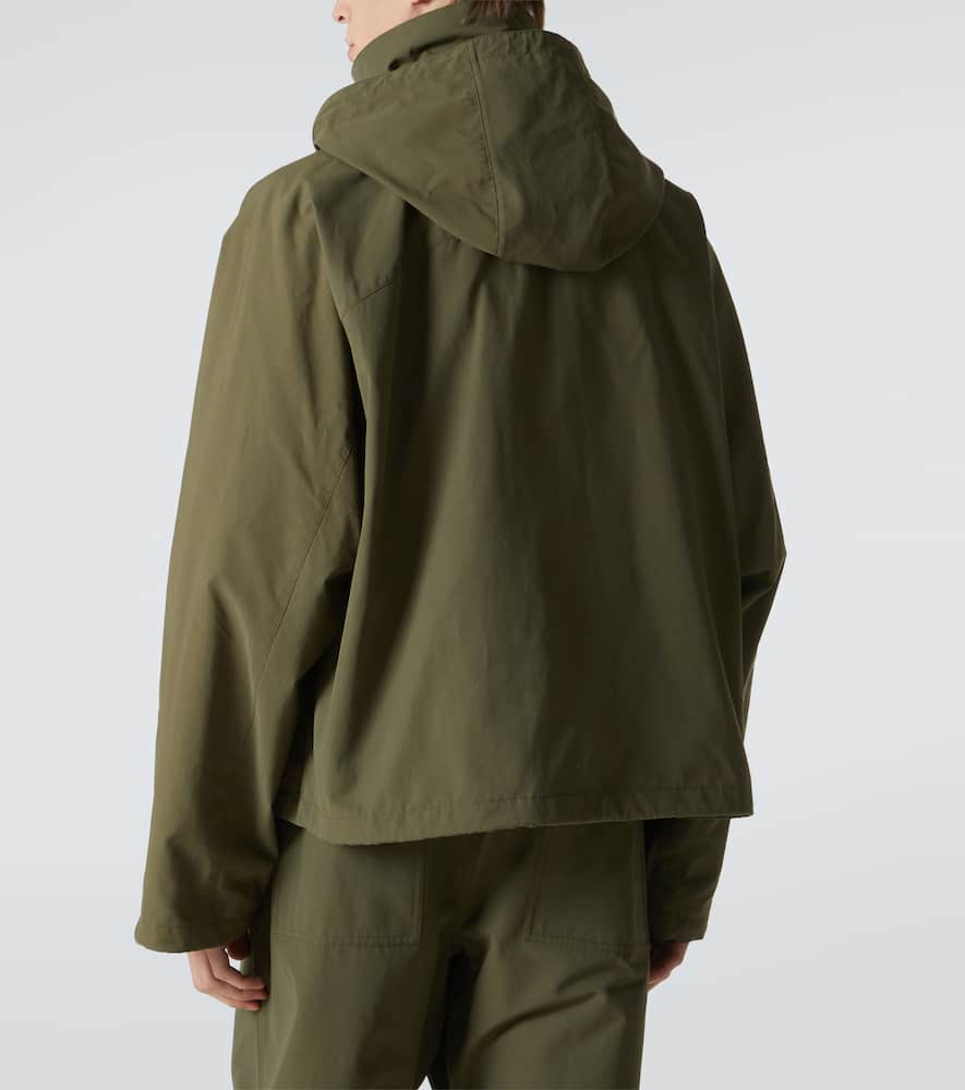Bottega Veneta Technical Faille Blouson In Green