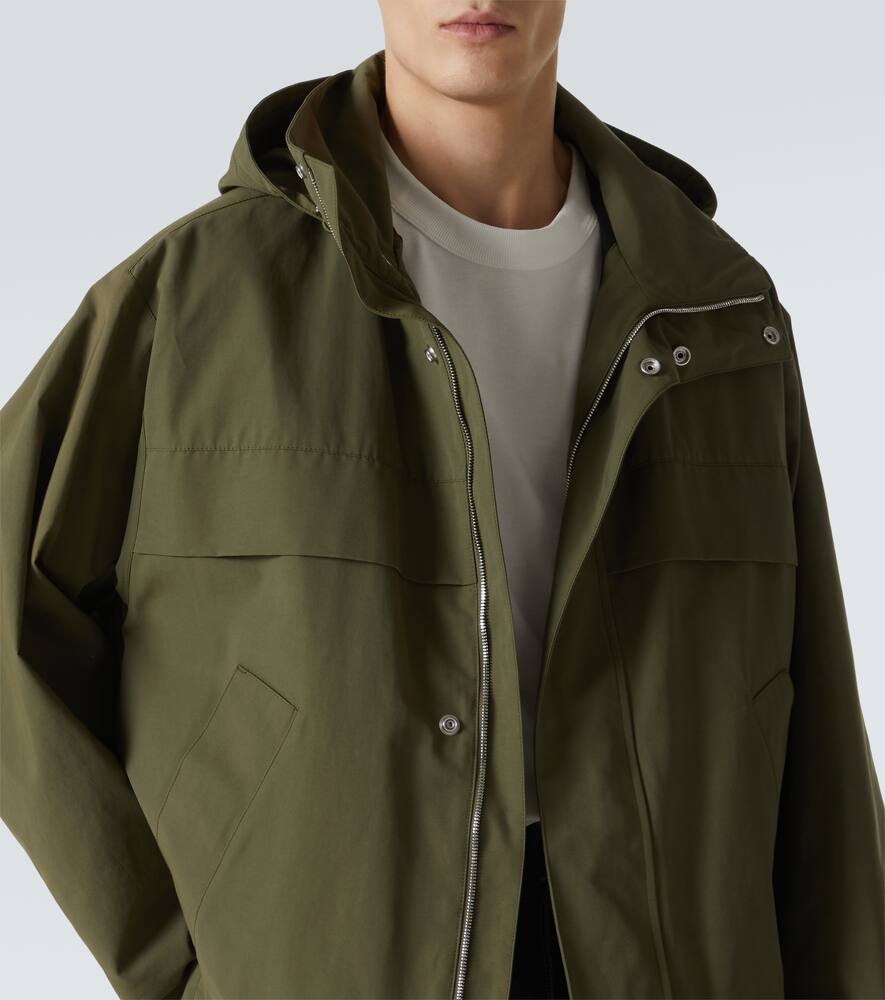Bottega Veneta Technical Faille Blouson In Green
