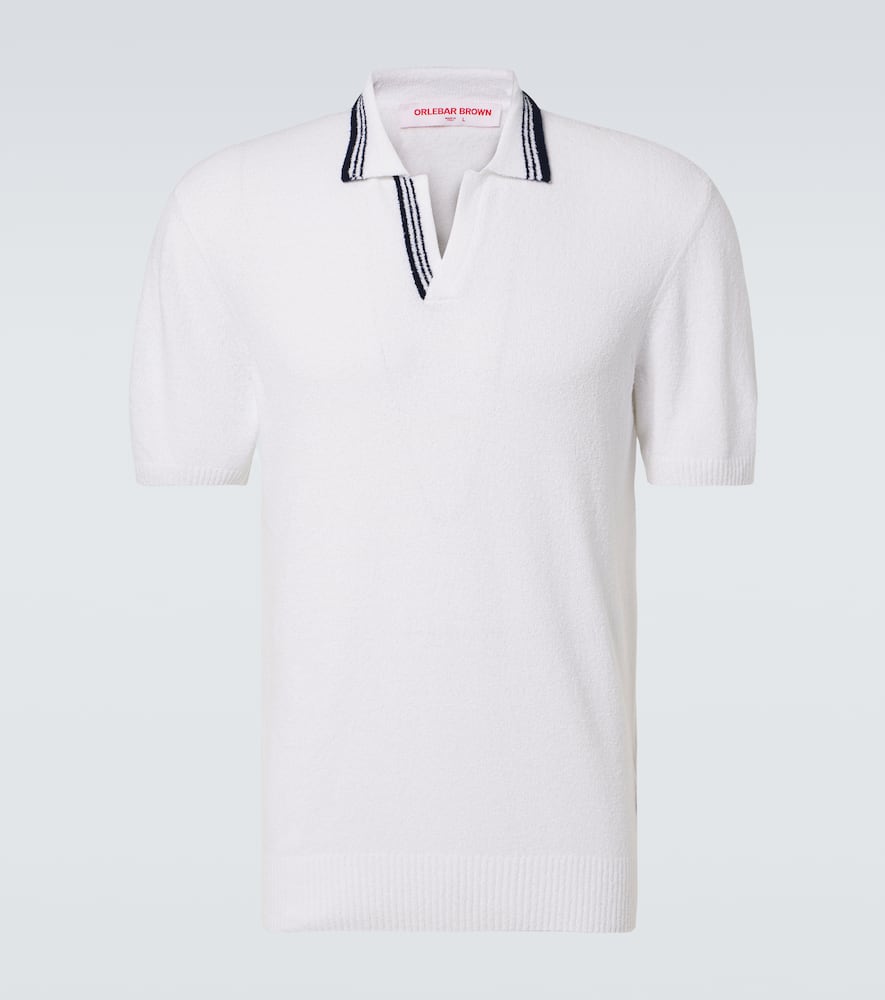 Orlebar Brown Horton cotton-blend bouclé polo shirt