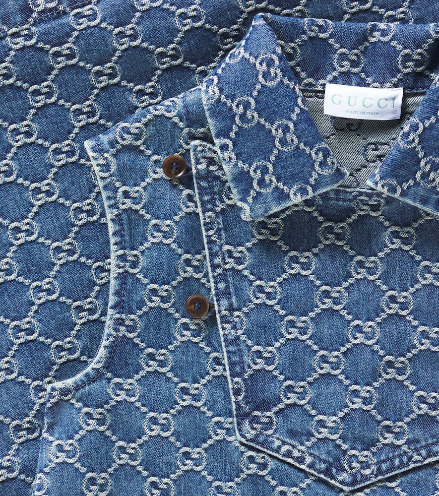 GUCCI GG DENIM JACQUARD DRESS