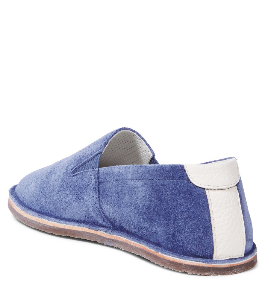  Brunello Cucinelli Kids Brunello Cucinelli Kids Suede Slip-on Shoes 