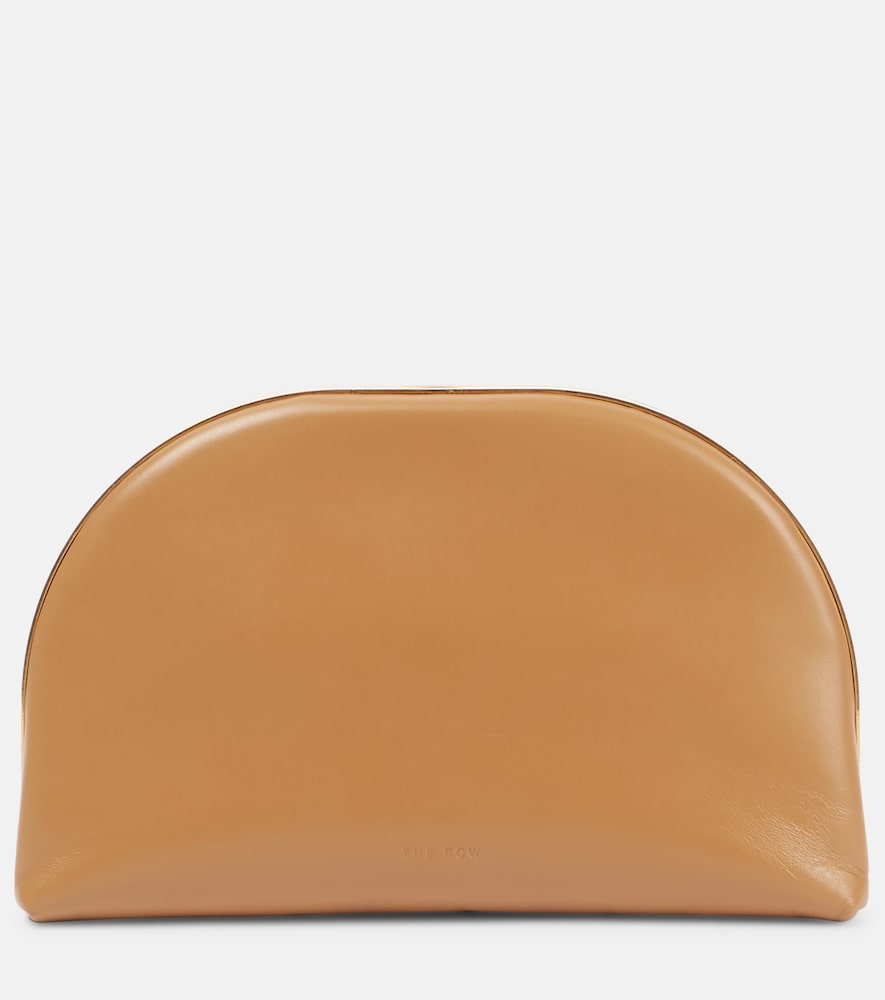The Row Sylvia leather clutch