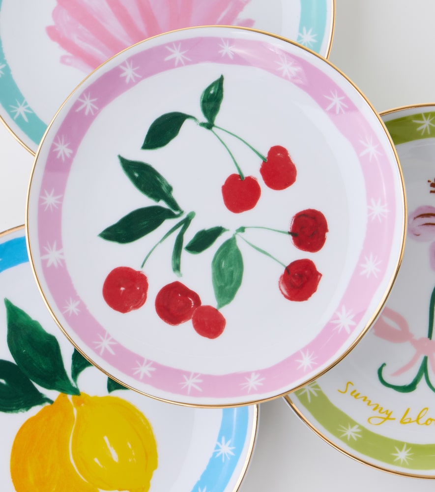  Bitossi Bitossi Set Con Amore Aus Vier Desserttellern 