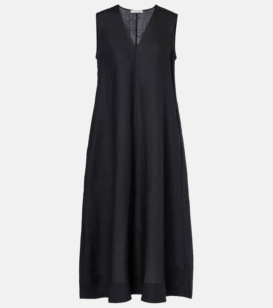 Nisha linen midi dress